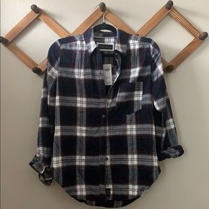 Abercrombie & Fitch flannel button down sz S. NWT!